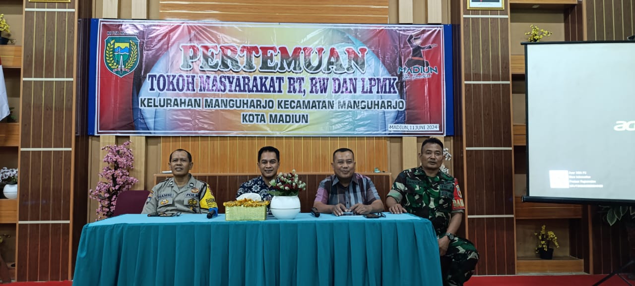 PERTEMUAN RUTIN TOKOH MASYARAKAT ,RT,RW,LPMK KELURAHAN MANGUHARJO