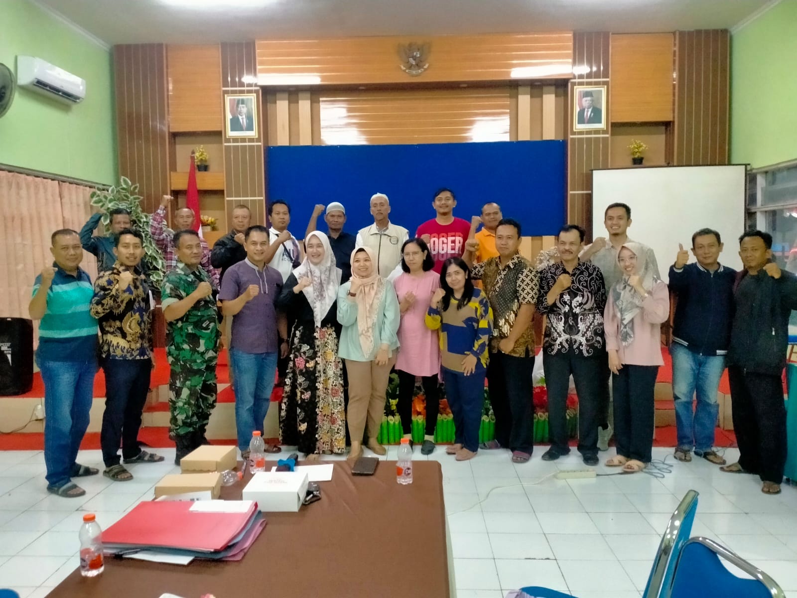 RAPAT KOORDINASI KELURAHAN MANGUHARJO DENGAN WARGA MASYARAKAT RW 07 dan RW 08 TERKAIT PENERIMAAN TENAGA KERJA RS HERMINA MADIUN