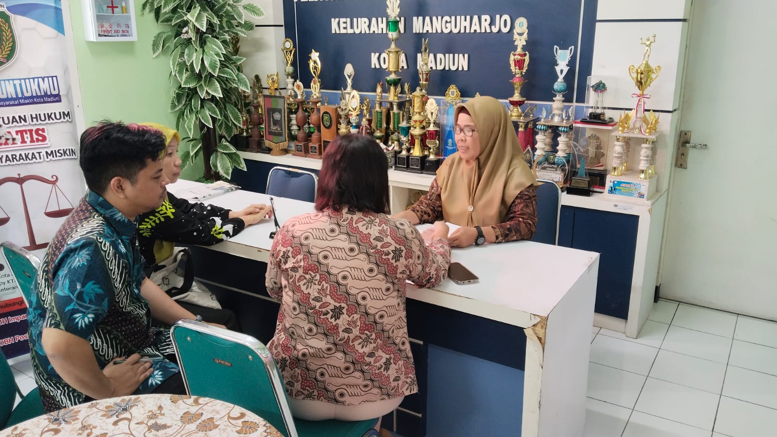 BADAN PERTANAHAN NASIONAL KOTA MADIUN LAKSANAKAN KOORDINASI DI KELURAHAN MANGUHARJO