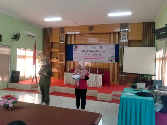 SOSIALISASI PKH KOTA MADIUN P2K2 TEMATIK DI KELURAHAN MANGUHARJO
