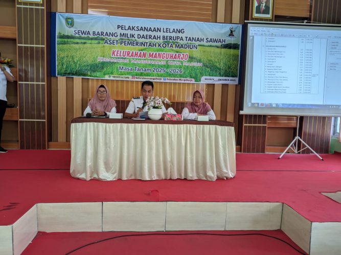 Pelaksanaan Lelang Sewa Barang Milik Pemerintah Kota Madiun Berupa Tanah Sawah yang ada di Kelurahan Manguharjo