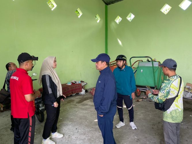 Plt Walikota Madiun Cek Persiapan Pembangunan TPS 3 R di RT 14 RW 03